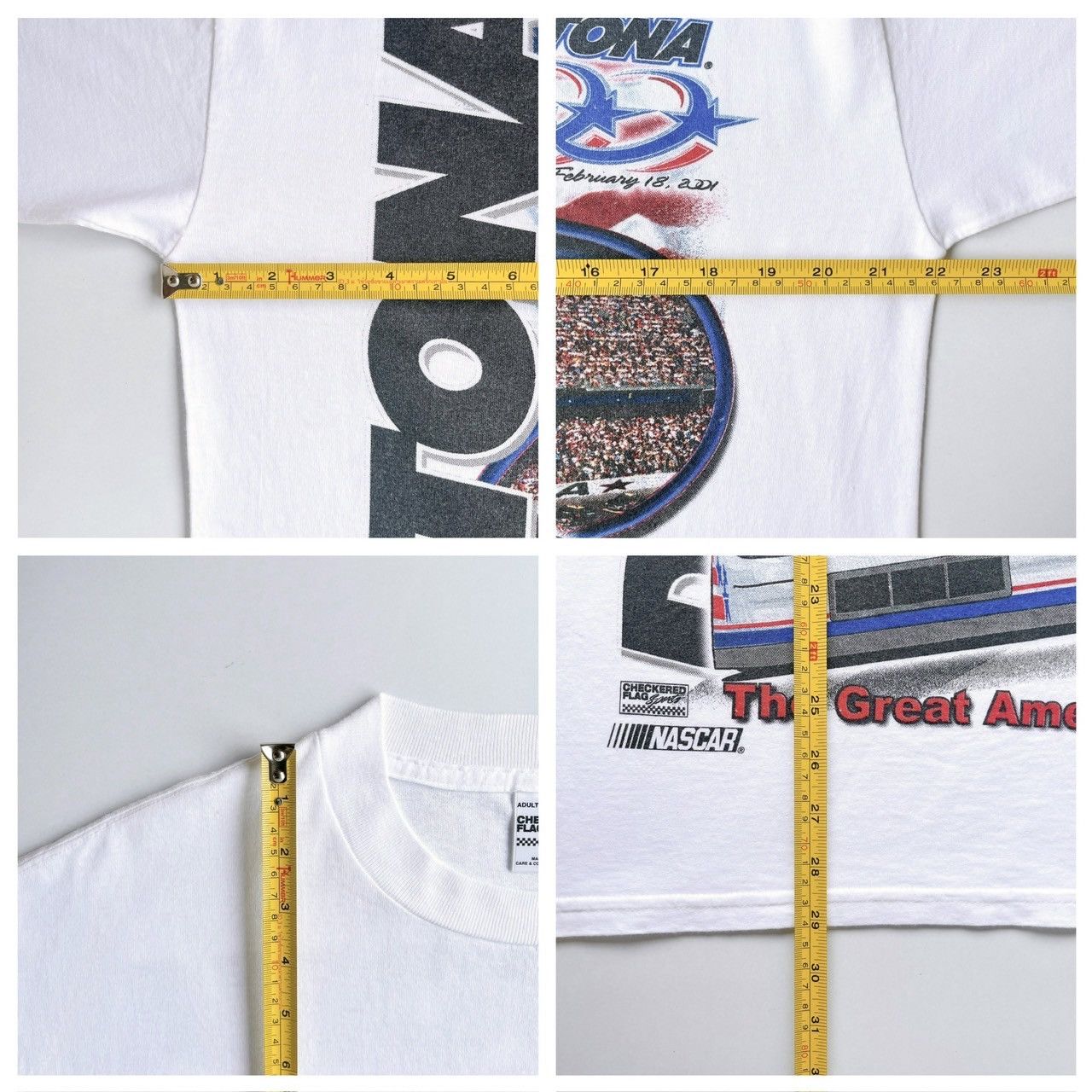 Vintage Daytona 500 Indianapolis Motor Speedway racing t-shirt/ L Size US L / EU 52-54 / 3 - 9 Thumbnail