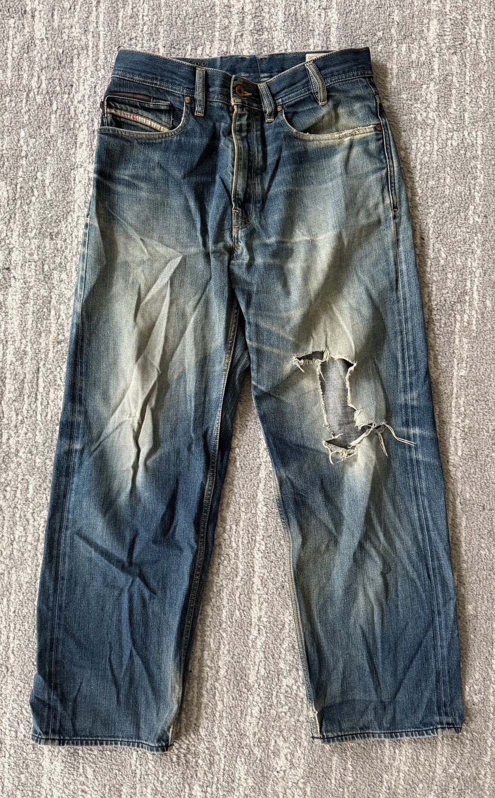 Diesel Diesel x Adidas vintage distressed denim Size US 32 / EU 48 - 1 Thumbnail