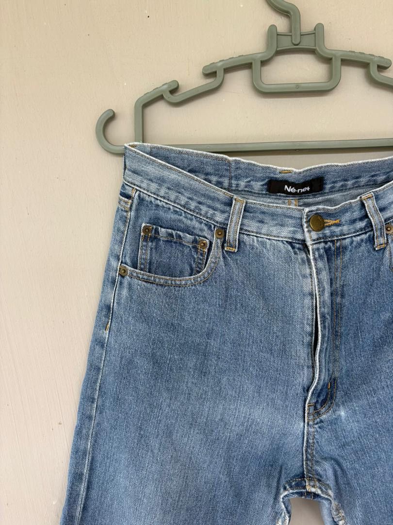 Issey Miyake VTG Issey Miyake Ne Net Denim Pant Cat PatchWork Design Size US 36 / EU 52 - 2 Thumbnail