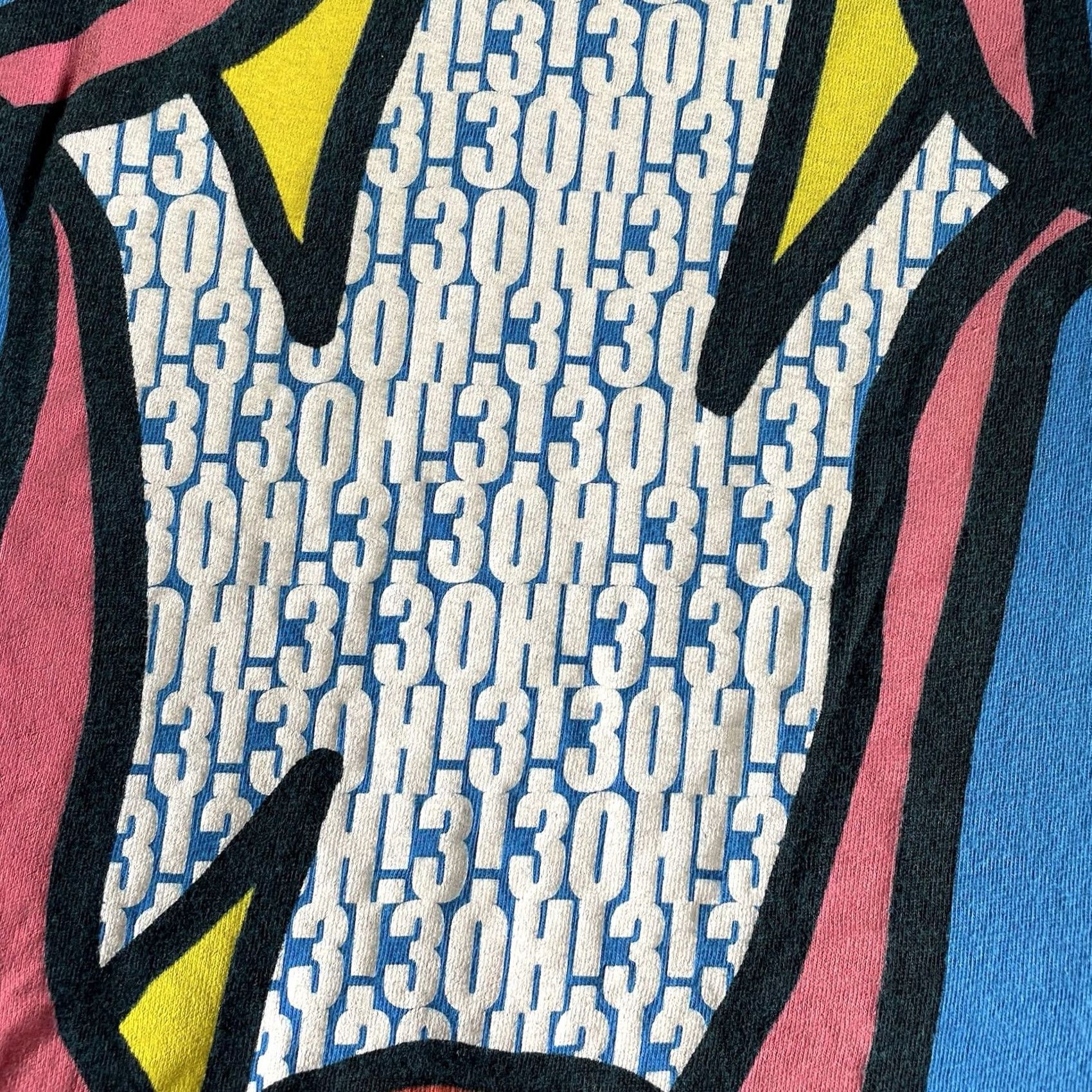 Logo 7 VINTAGE 3OH!3 T-Shirt Small S Blue Concert Tour 2007 Crunk 303 Logo Band Womens Shirts Size S / US 4 / IT 40 - 3 Thumbnail