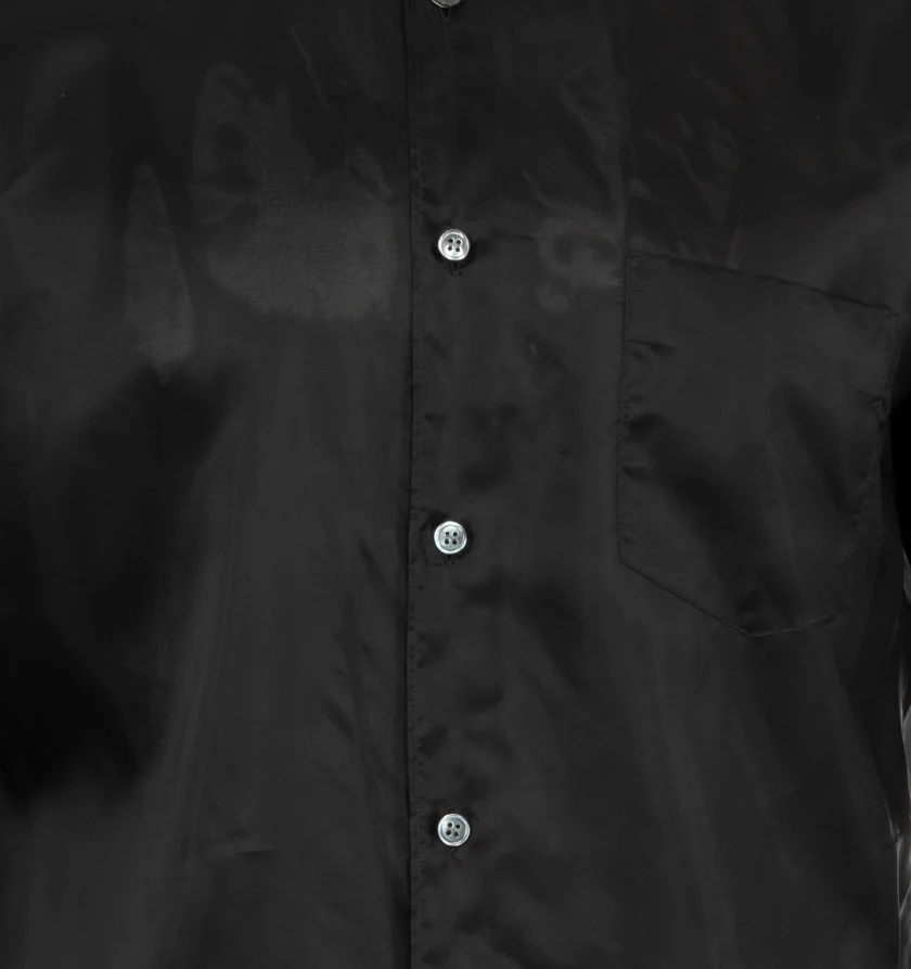 CDG by Comme des Garcons o1h1sh10525 Cupro Buttoned Shirt in Black Size US L / EU 52-54 / 3 - 3 Thumbnail