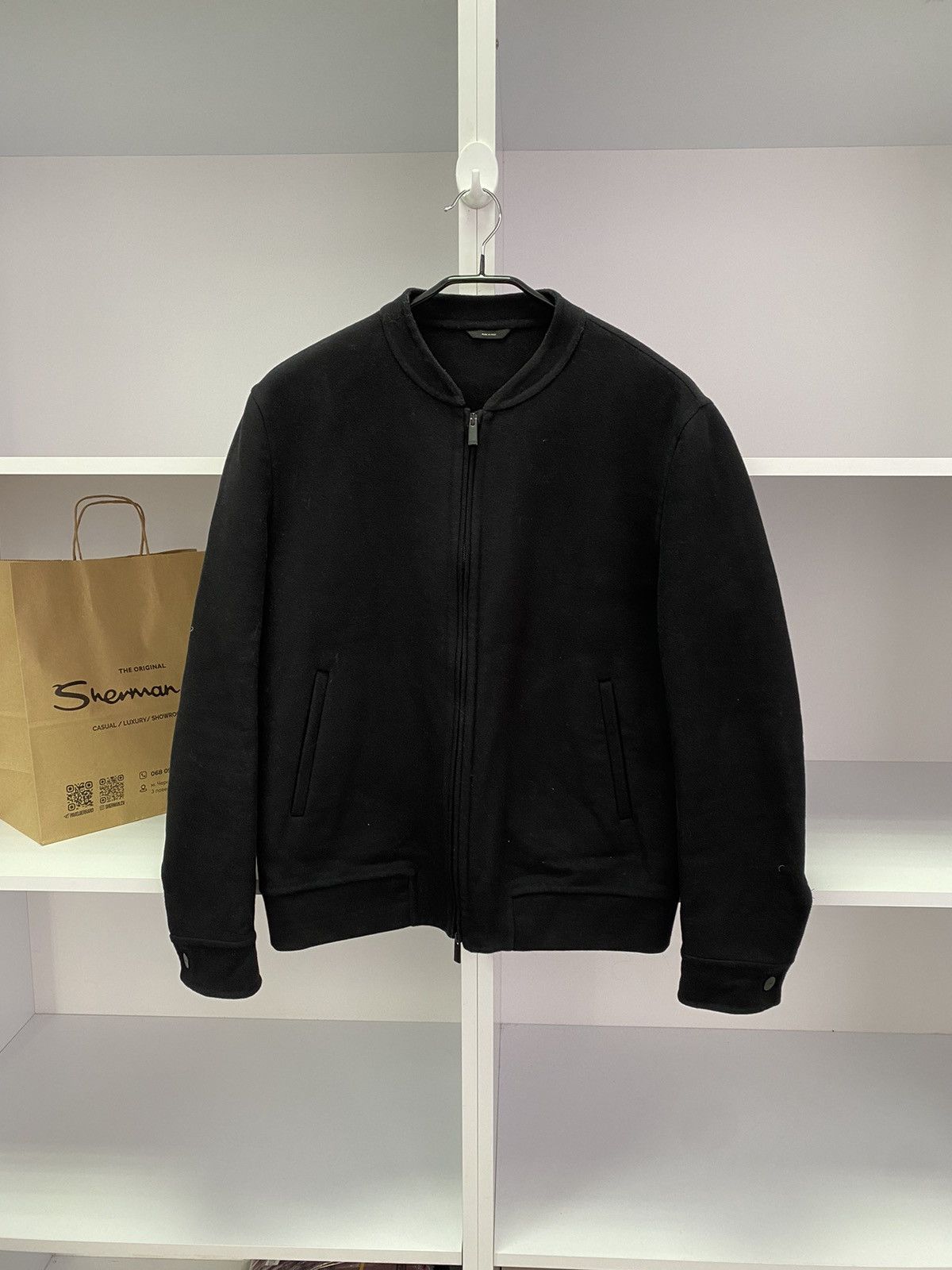 Designer × Fendi × Vintage Vintage Fendi Black Luxury Bomber Jacket Size US M / EU 48-50 / 2 - 2 Thumbnail