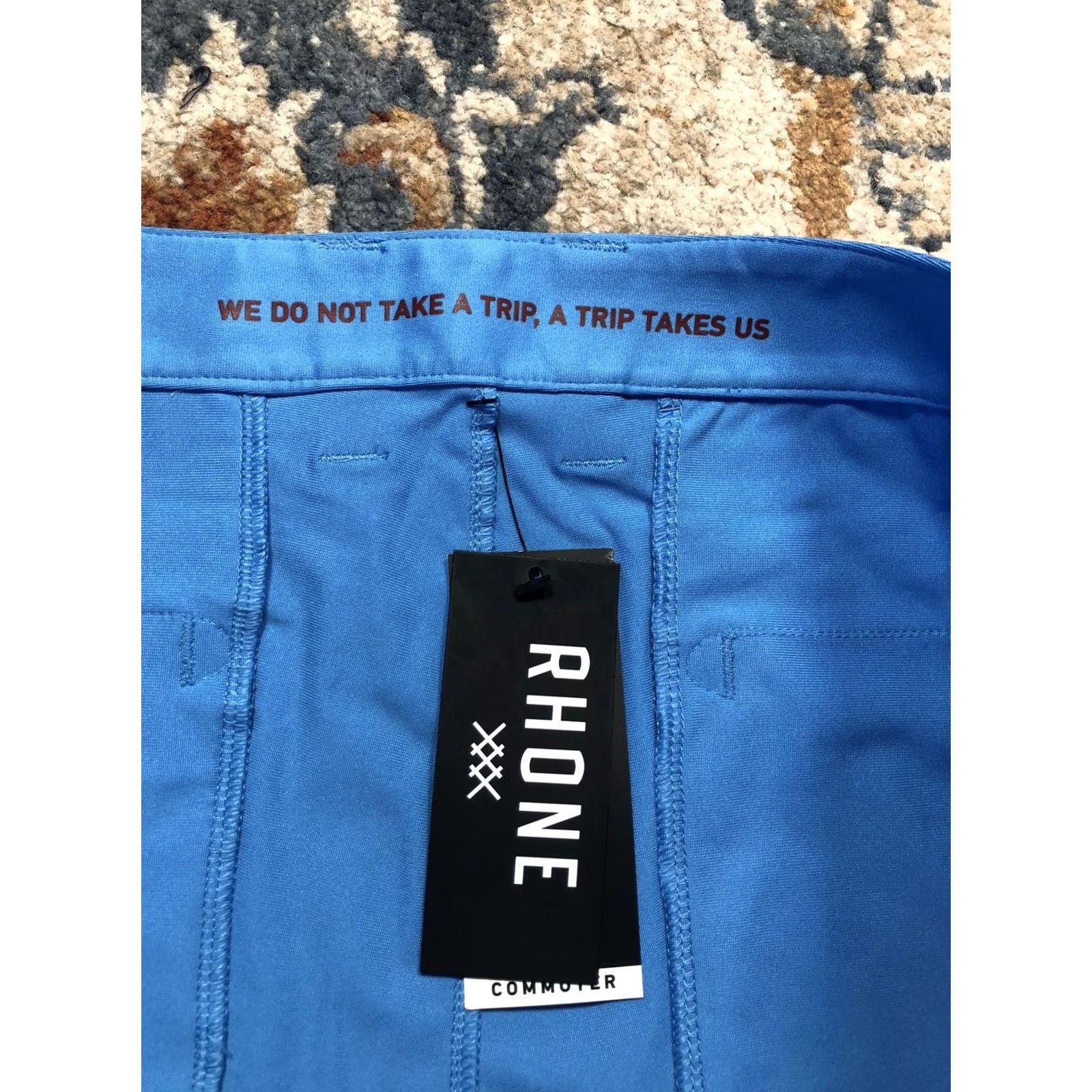 Rhone Rhone Mens 38 Blue Performance Stretch Chino Shorts 9 Inseam Casual Summer Golf Size US 38 / EU 54 - 6 Thumbnail