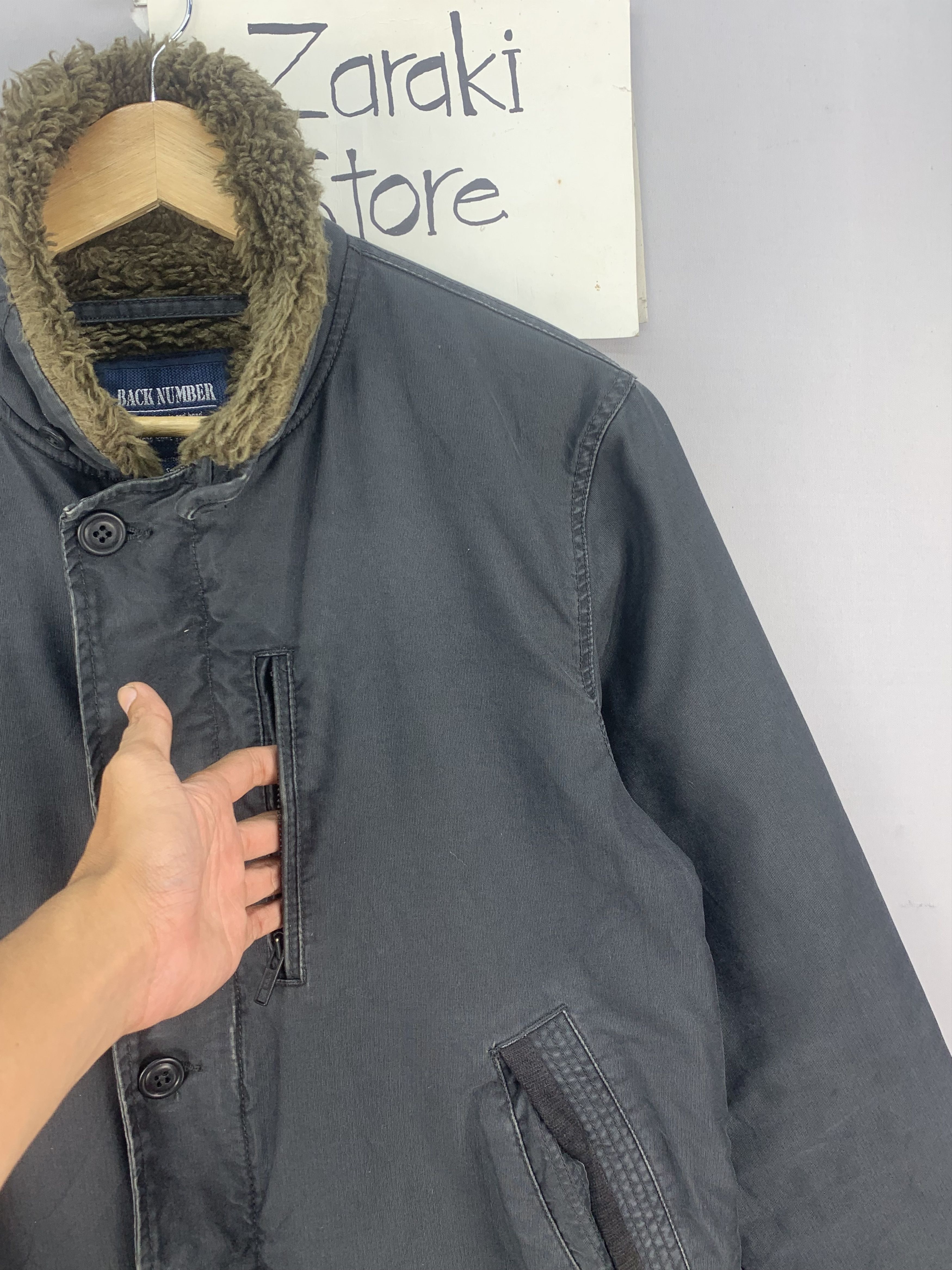 Japanese Brand Vintage Back Number Sherpa Deck Jacket Size US S / EU 44-46 / 1 - 7 Thumbnail