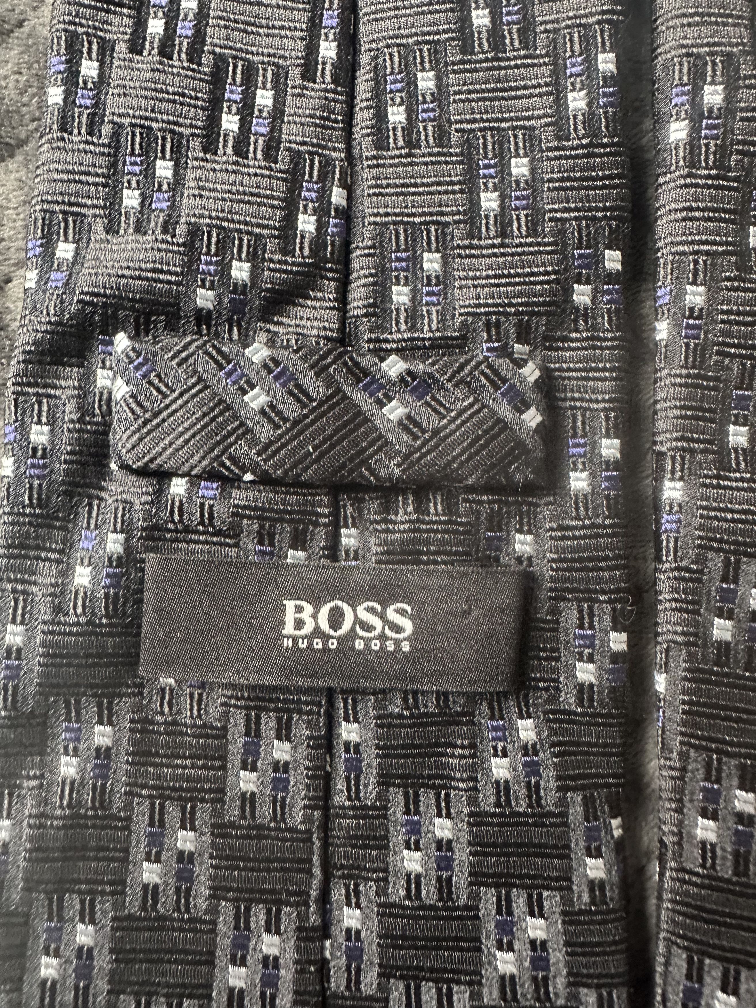 Hugo Boss Jacquard Woven Silk Tie Size ONE SIZE - 4 Thumbnail