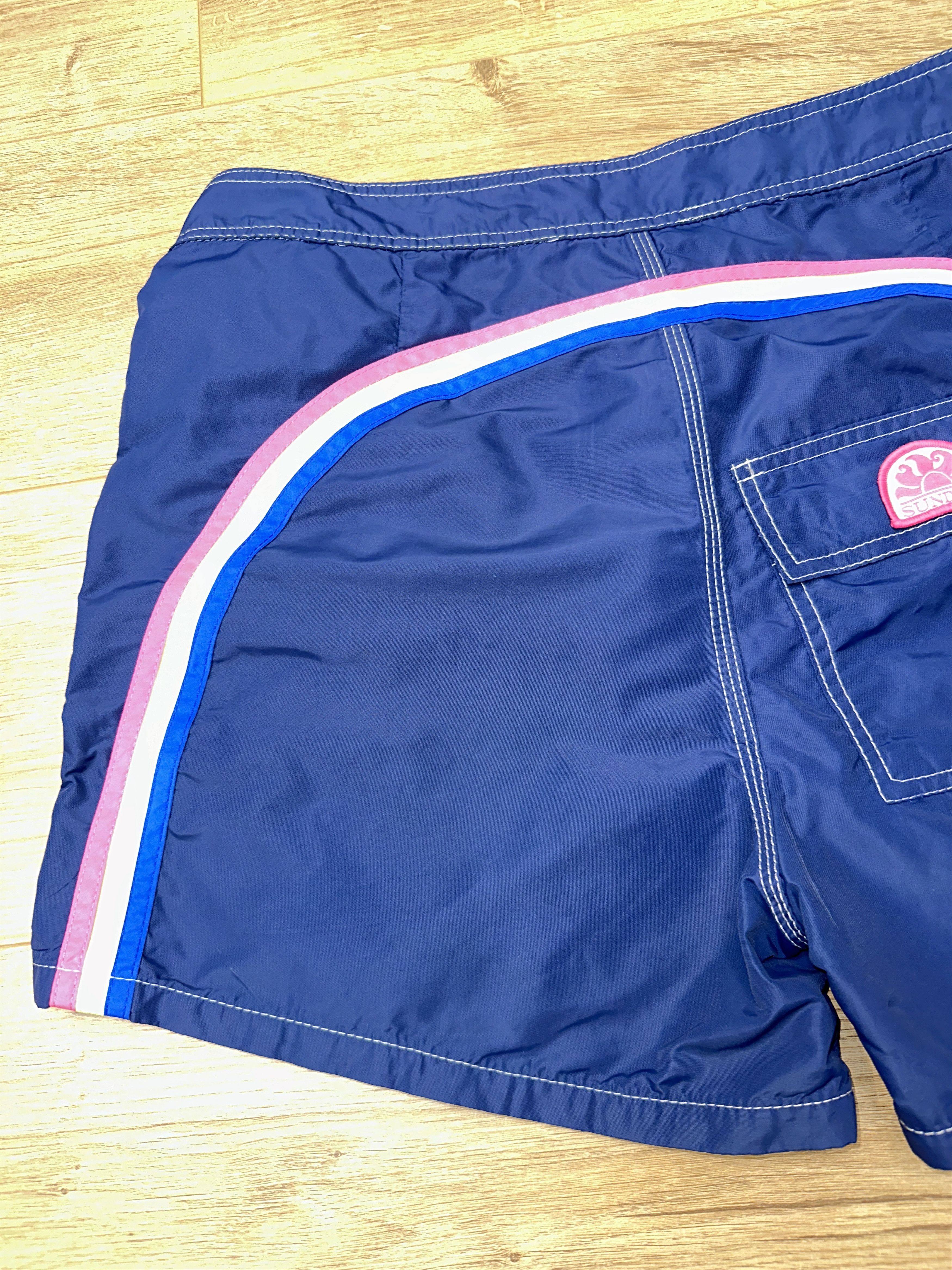 Sundek Sundek 33 Rainbow Striped Swim Shorts Surf Trunks Size 33 Size US 33 - 7 Thumbnail