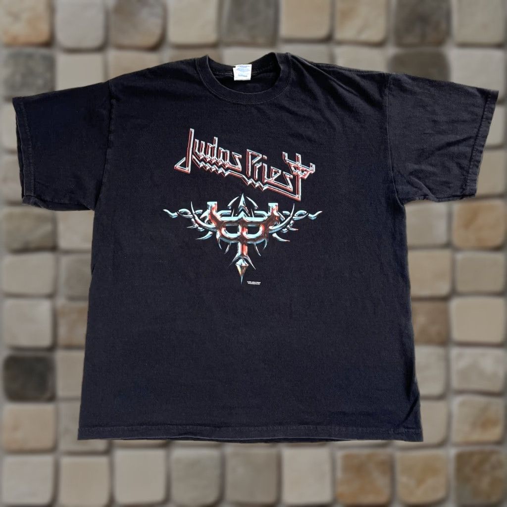 Gildan VINTAGE Judas Priest World Tour T-Shirt Rock Band Double-Sided Sz XL Size US XL / EU 56 / 4 - 1 Thumbnail