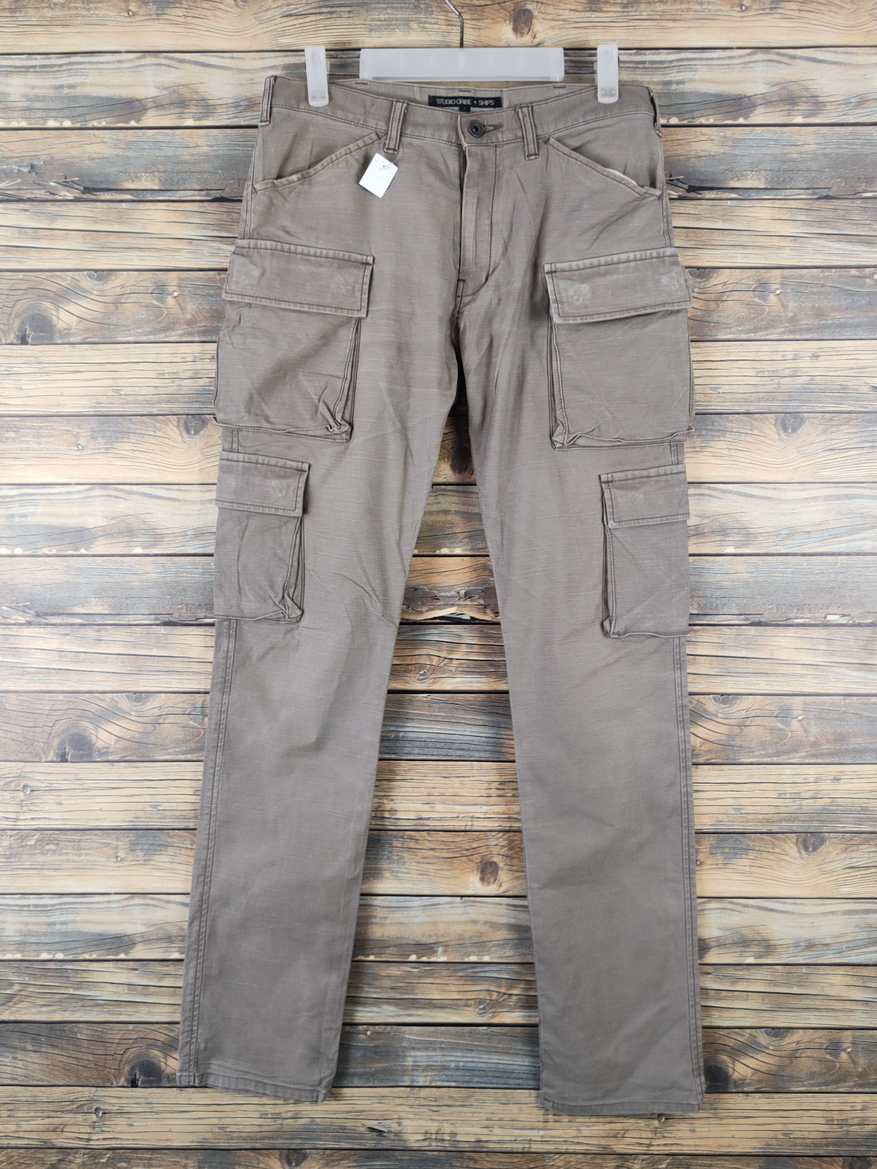 SHIPS DL Studio Oribe Olive Multipocket Cargo Pants #1940 Size US 30 / EU 46 - 1 Thumbnail