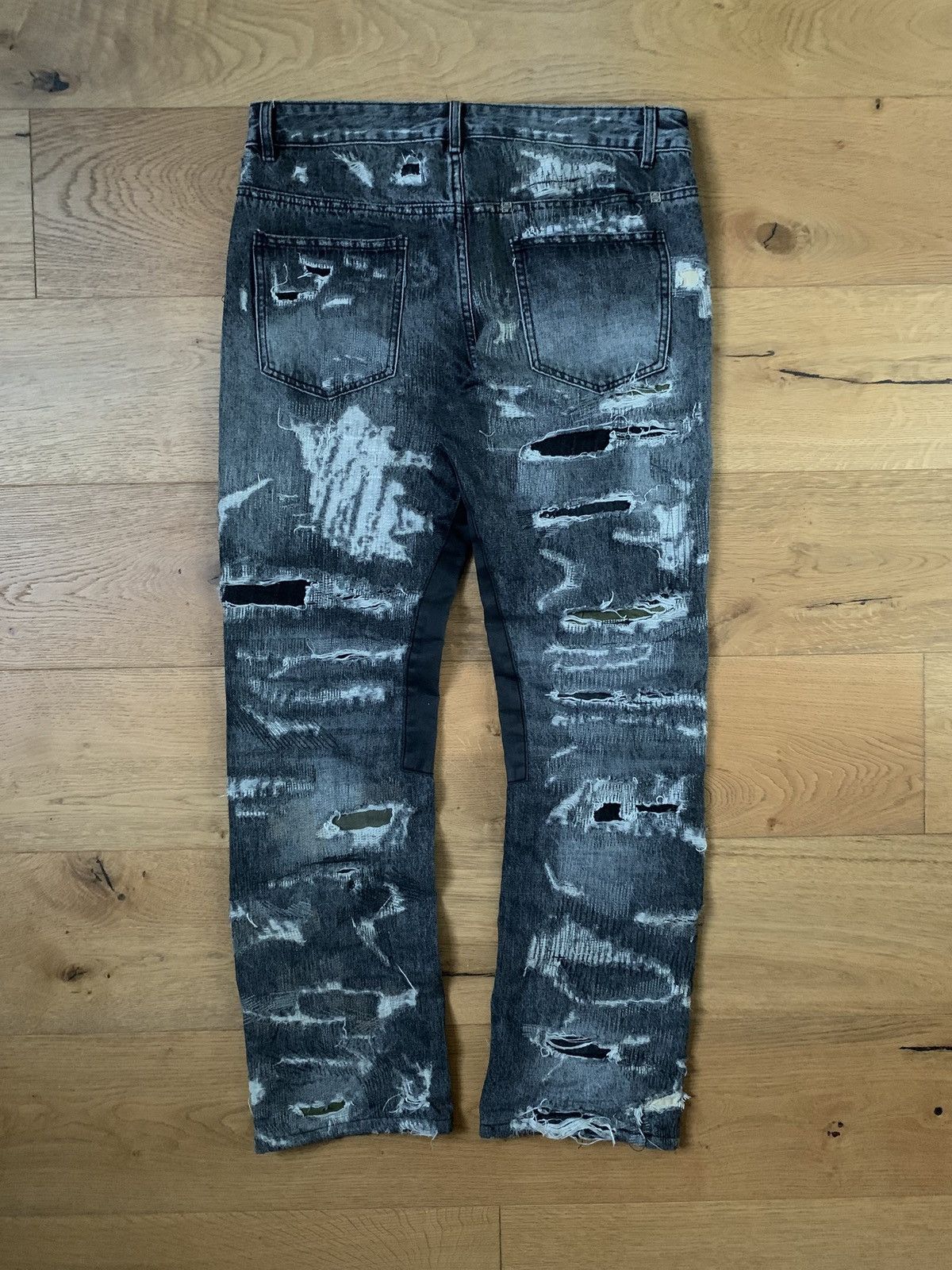 Givenchy Givenchy FW22 Boro Distressed Denim By Matthew Williams Size US 32 / EU 48 - 2 Thumbnail
