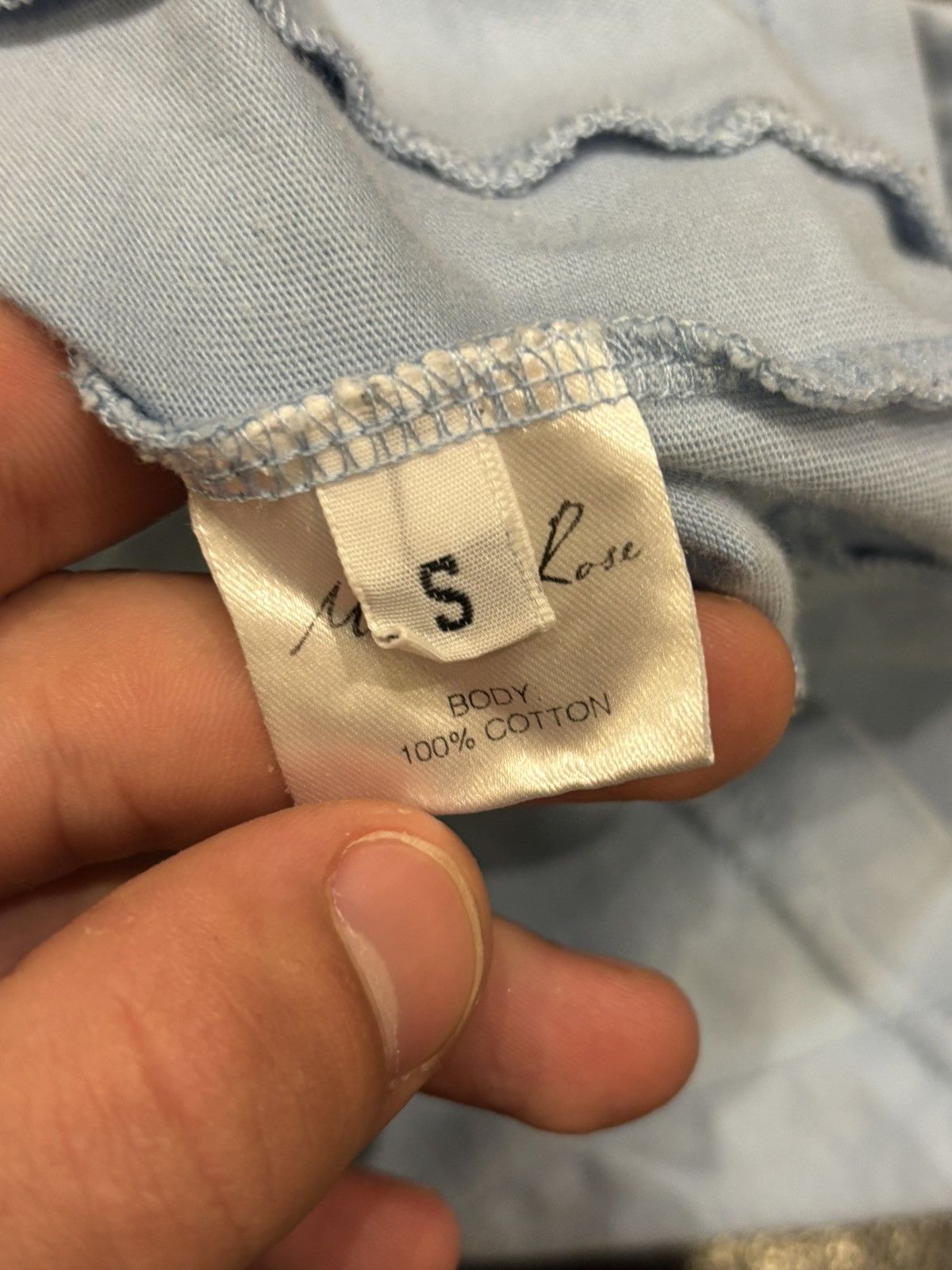 Martine Rose Martine Rose Powder Blue Tee Size US S / EU 44-46 / 1 - 5 Thumbnail