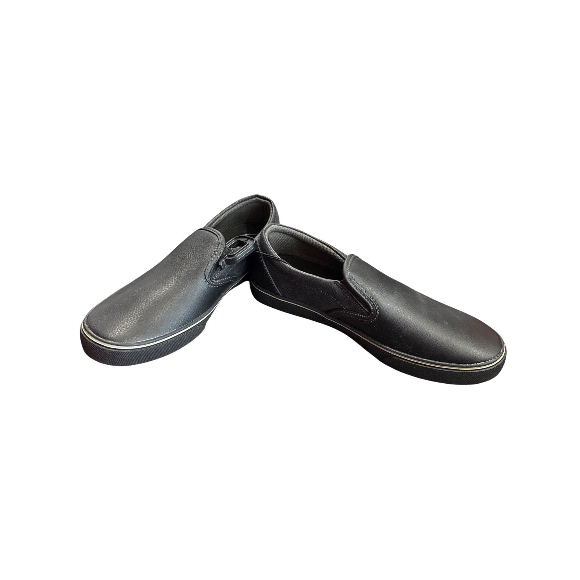 Other Tredsafe Eduro Pro Mens Black Leather Slip-On Loafers Size 1 Size US 10 / EU 43 - 1 Thumbnail