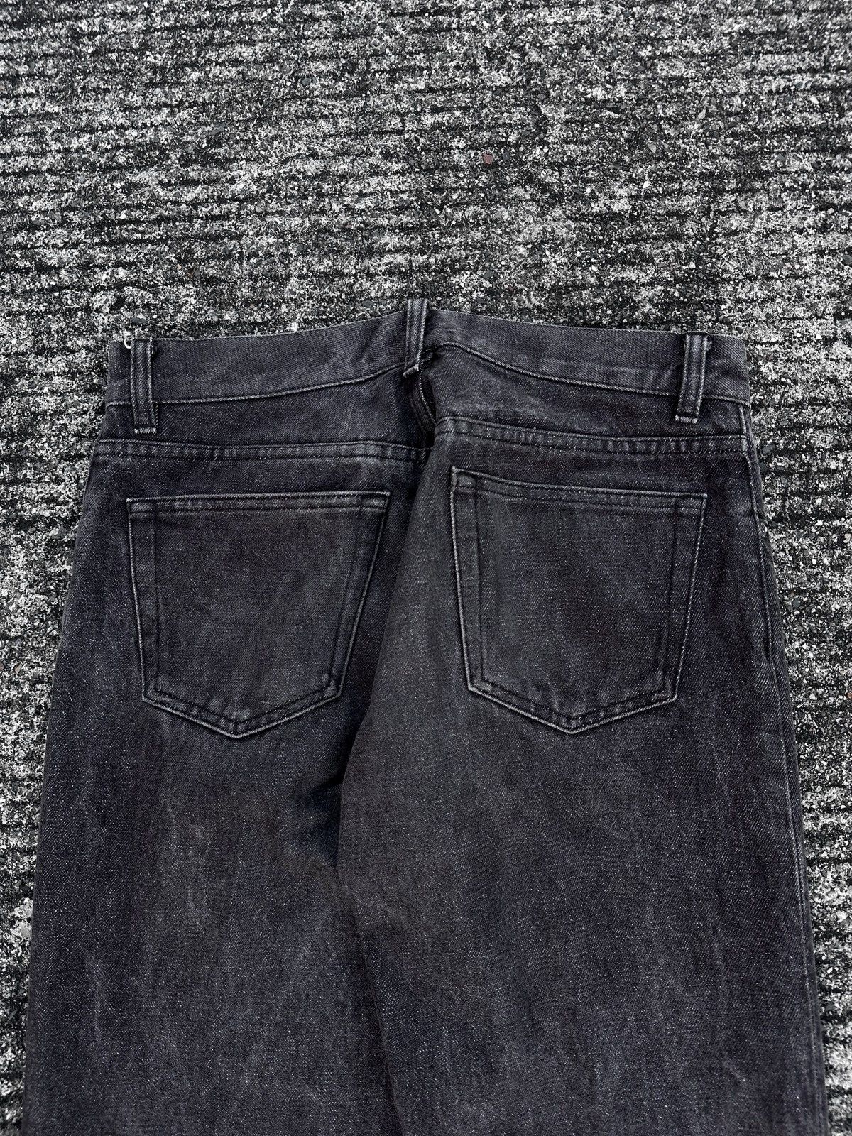 Helmut Lang Helmut Lang Dark Grey Classic Raw Denim Size US 31 - 10 Thumbnail