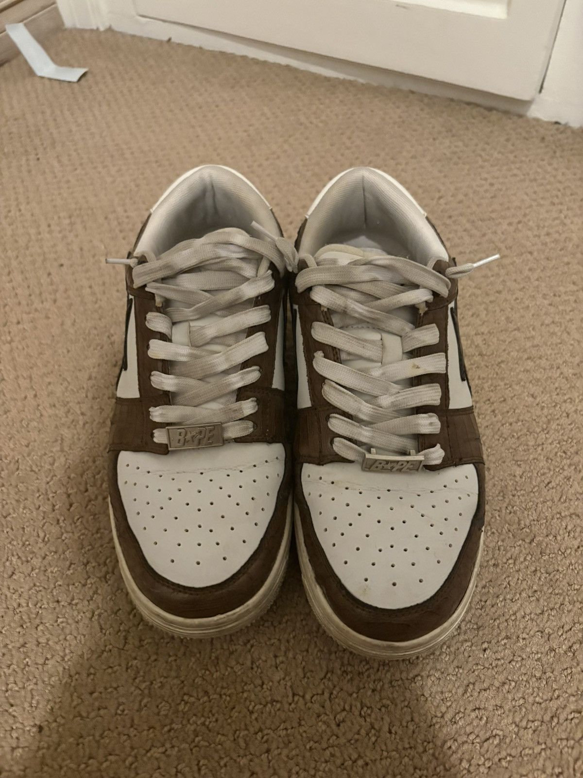 Bape Bathing Ape Crocodile Skin Bapesta Sneakers Size 9.5 Size US 9.5 / EU 42-43 - 2 Thumbnail