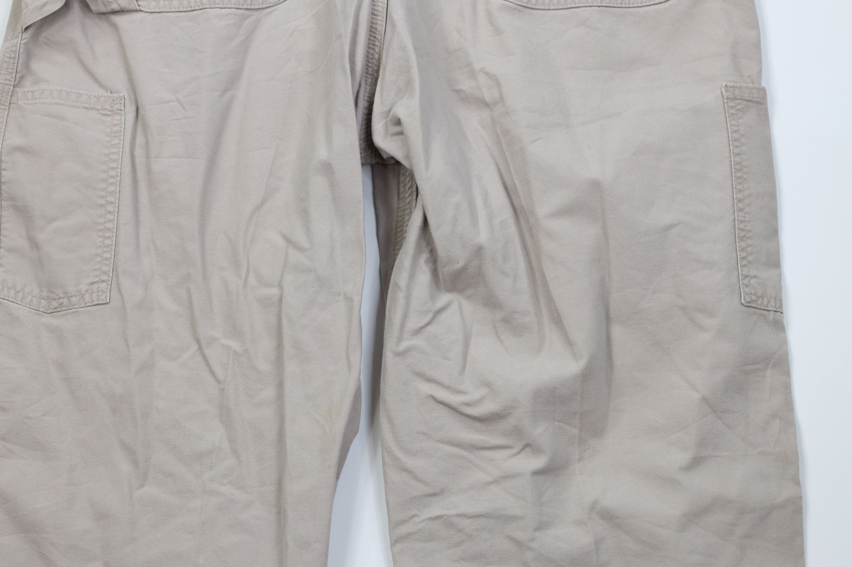 Carhartt Vintage Y2K Carhartt Wide Leg Dungaree Pants Tan Khaki Size US 38 / EU 54 - 12 Thumbnail