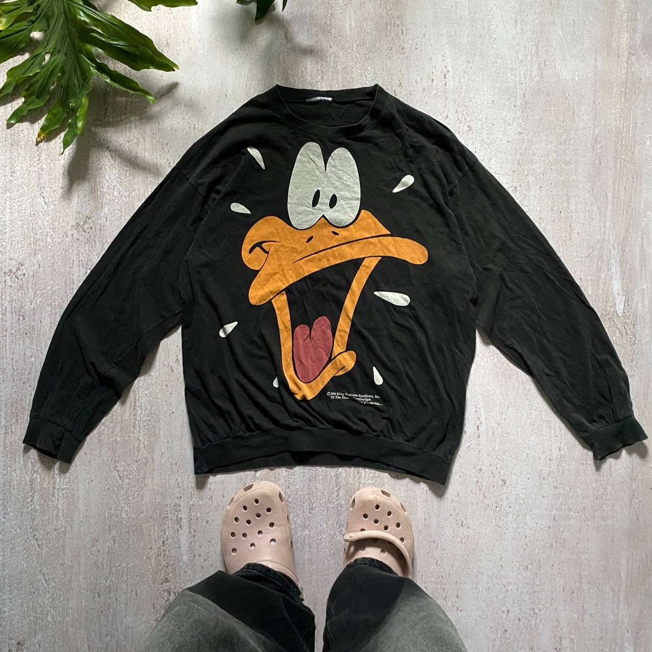 Warner Bros VINTAGE 1996 LOONEY TUNES DUFFY DUCK RARE WARNER BROS 140 Size US L / EU 52-54 / 3 - 1 Thumbnail