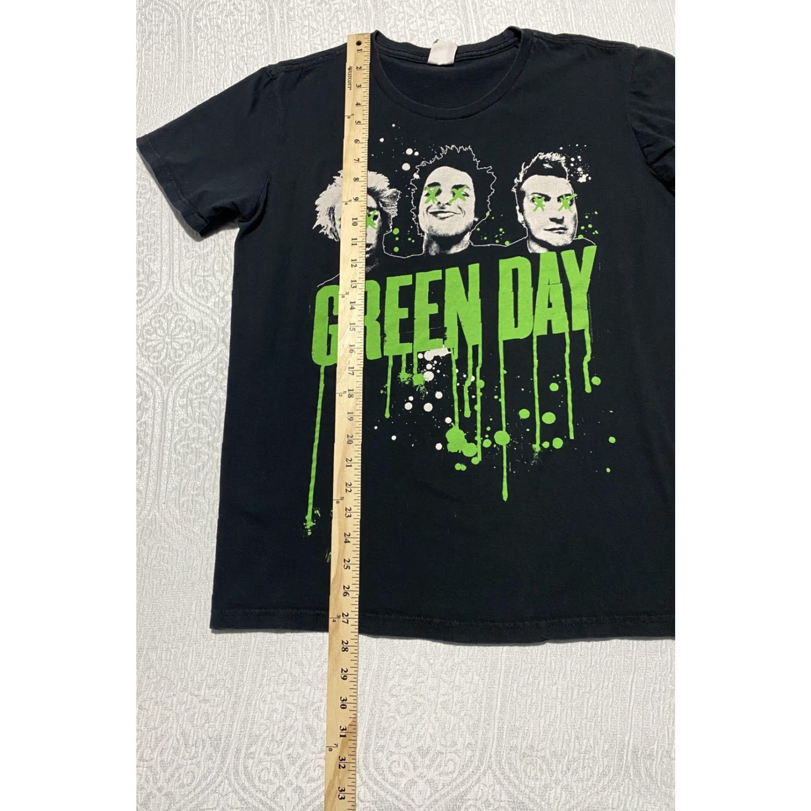Vintage VINTAGE Green Day Shirt Mens Large Black Bay Island Sportswear Band Graphic Tee Rock Music Bay Island Size US L / EU 52-54 / 3 - 3 Thumbnail