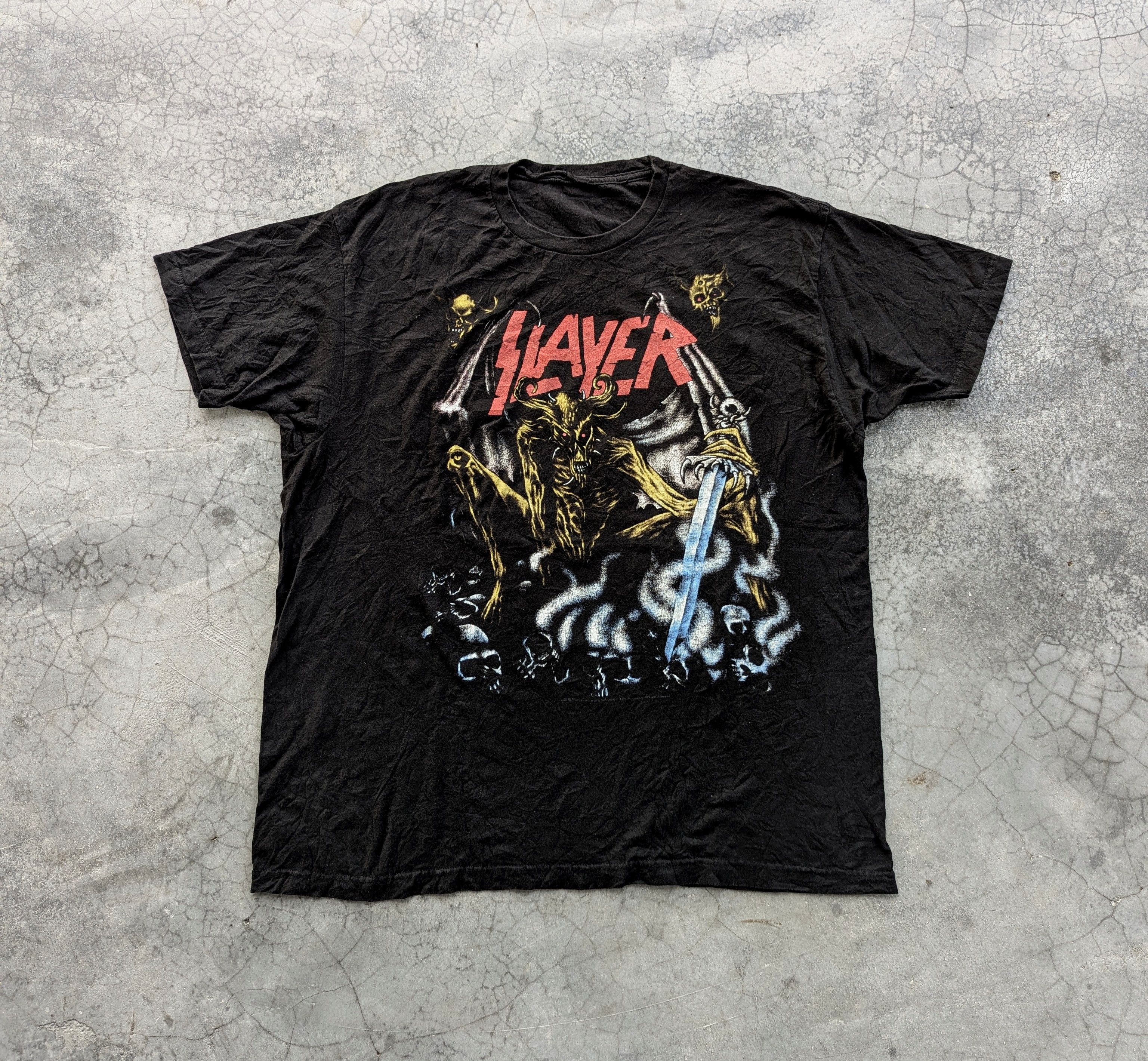 Band Tees Vintage Y2K Slayer Demon 2009 Tshirt Size US XL / EU 56 / 4 - 1 Thumbnail