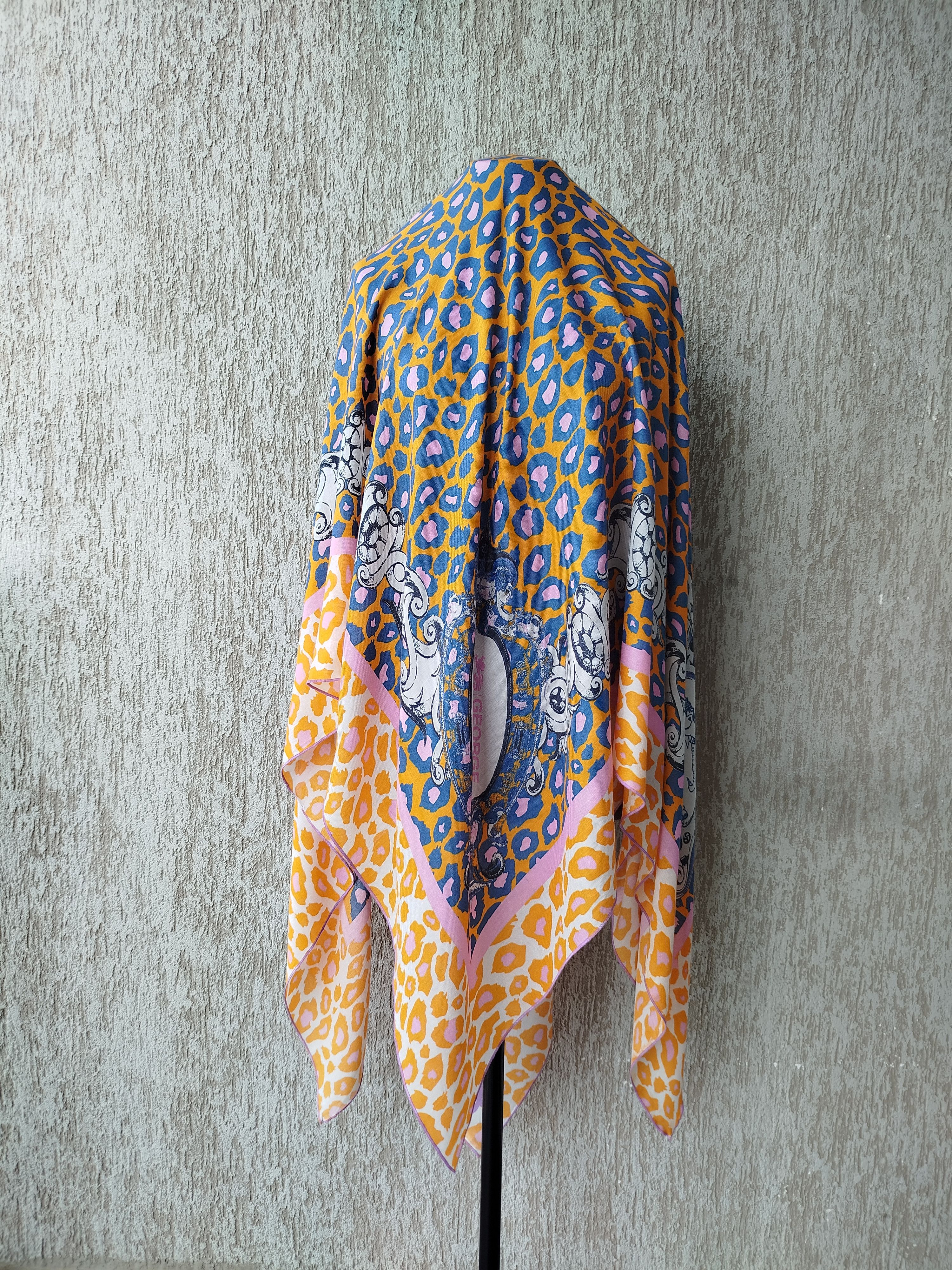 George Gina & Lucy Scarf Pareo Square Extra Large Animal Print Viscose Size ONE SIZE - 6 Thumbnail