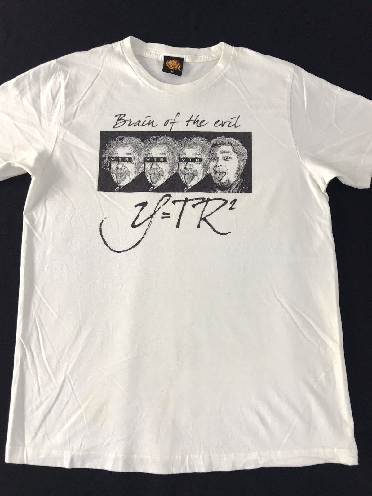 Japanese Brand NJPW Albert Einstein Brain Of The Evil Equation Tee Size US M / EU 48-50 / 2 - 3 Thumbnail
