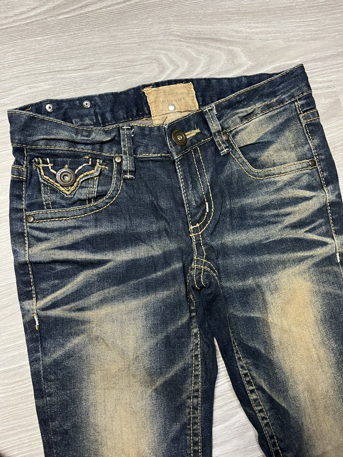 Hysteric Glamour Y2k Lolita ifsixwasnine Faded Flare Jeans Size 30" / US 8 / IT 44 - 7 Thumbnail
