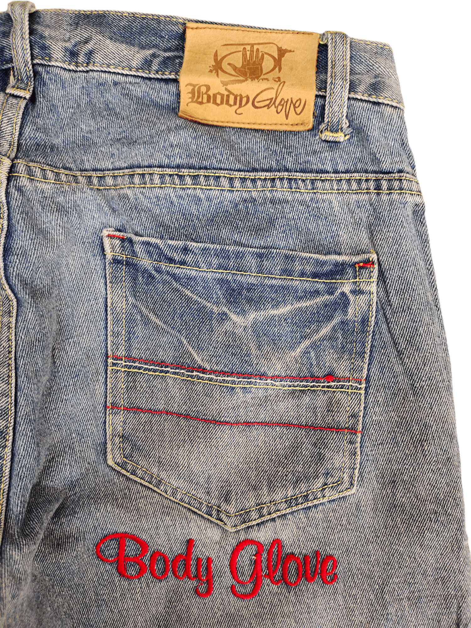 Body Glove Vintage Y2k Body Glove Spell Out Patches Embroidered Jeans Size US 34 / EU 50 - 14 Thumbnail