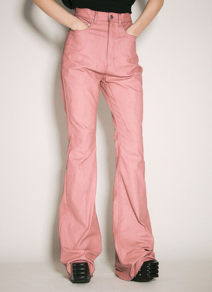 Rick Owens o1y0126 Denim Pant in Antique Rose Size 26" / US 2 / IT 38 - 1 Thumbnail