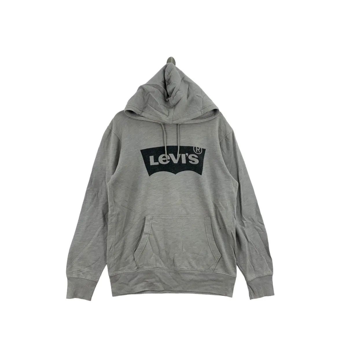 Levi's Vintage LEVI’S STRAUSS Center Box Logo Bogo Hoodie Pullover Size US L / EU 52-54 / 3 - 1 Thumbnail