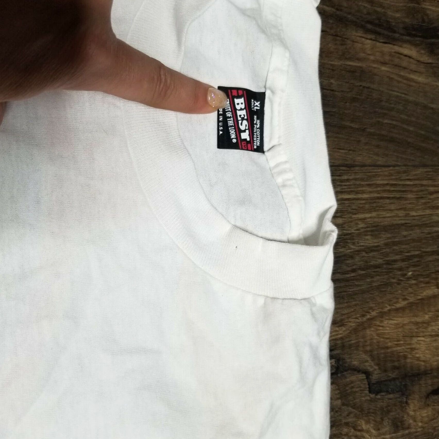 Fruit Of The Loom VINTAGE Honda Graphic Tee White Mens XL Distressed Short Sleeve 80s Biker Style Size US XL / EU 56 / 4 - 3 Thumbnail