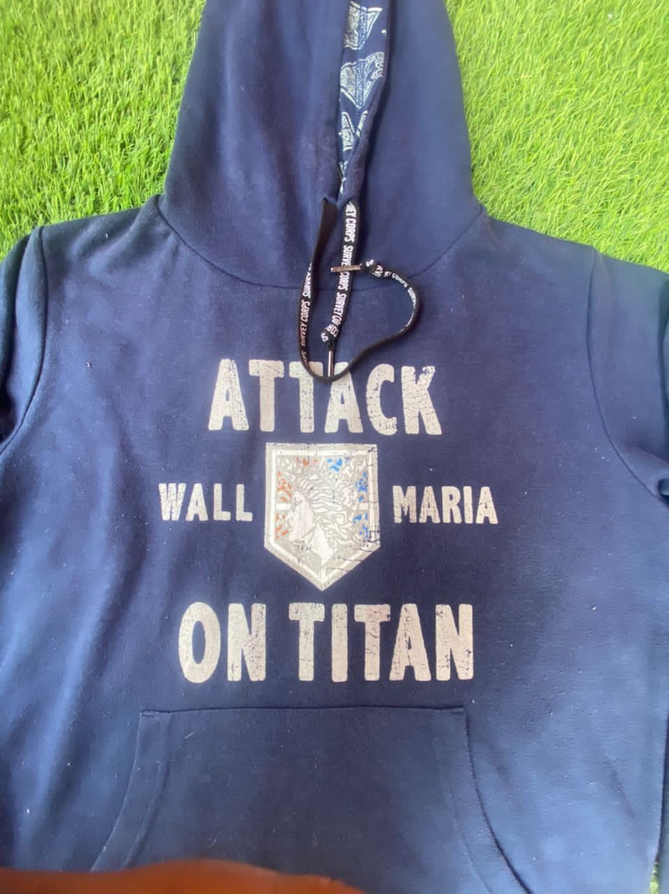 Vintage Hooded One Piece Attack Of Titan Spellout