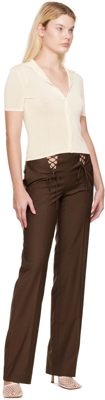 AYA MUSE o1mle0424 Trousers in Brown Size 32" / US 10 / IT 46 - 4 Thumbnail