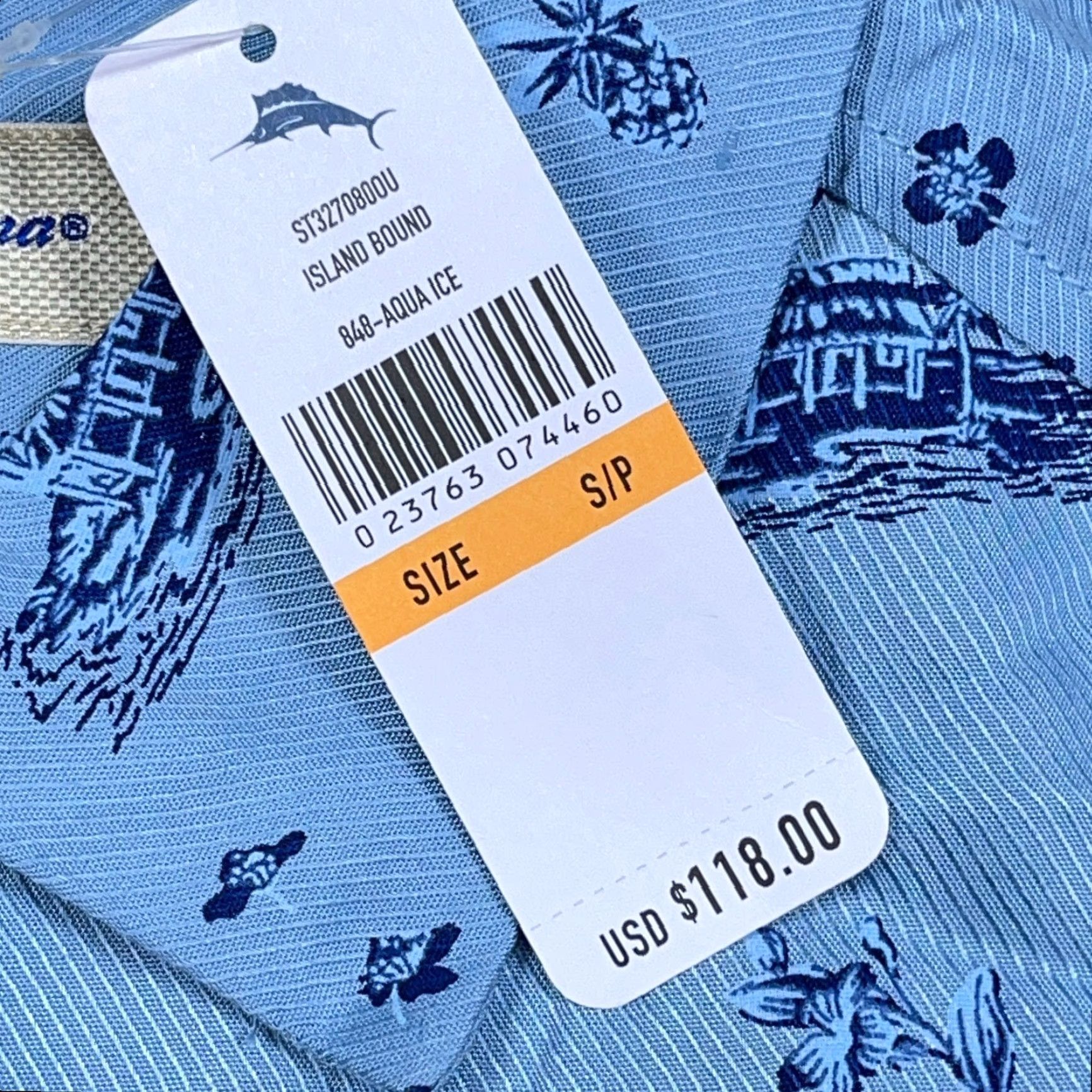 Tommy Bahama Tommy Bahama Shirt Men Small Blue Floral Island Bound Hawaiian Button Up Viscose Size US S / EU 44-46 / 1 - 4 Thumbnail