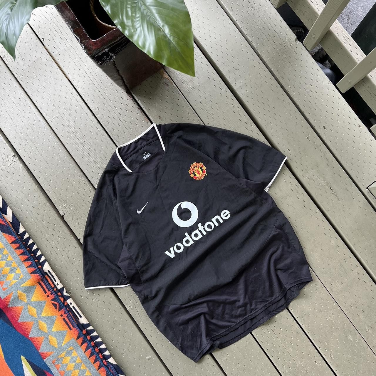 manchester united vodafone jersey black