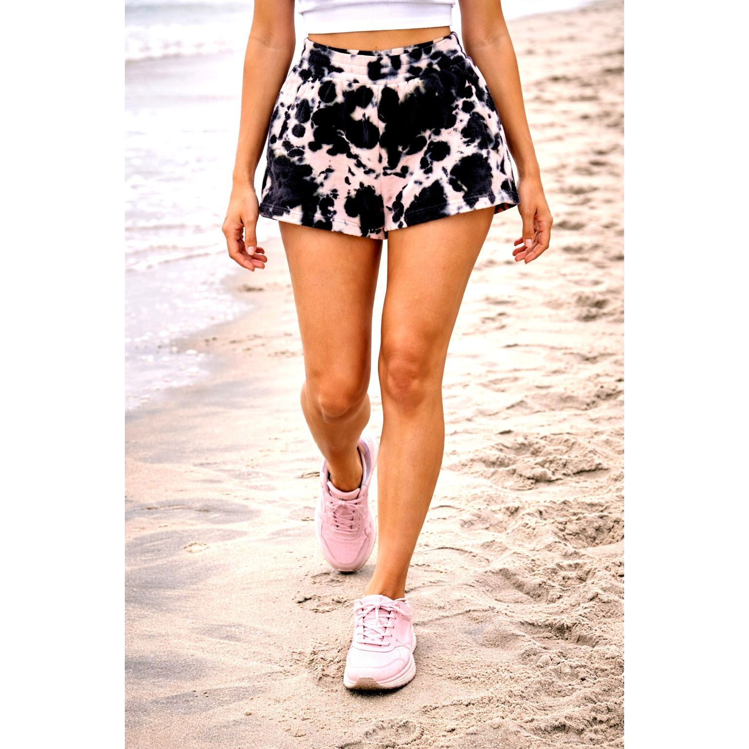 Other 525 America French Terry Shorts Pink Black XS Size 25" / US 0 / IT 36 - 1 Thumbnail