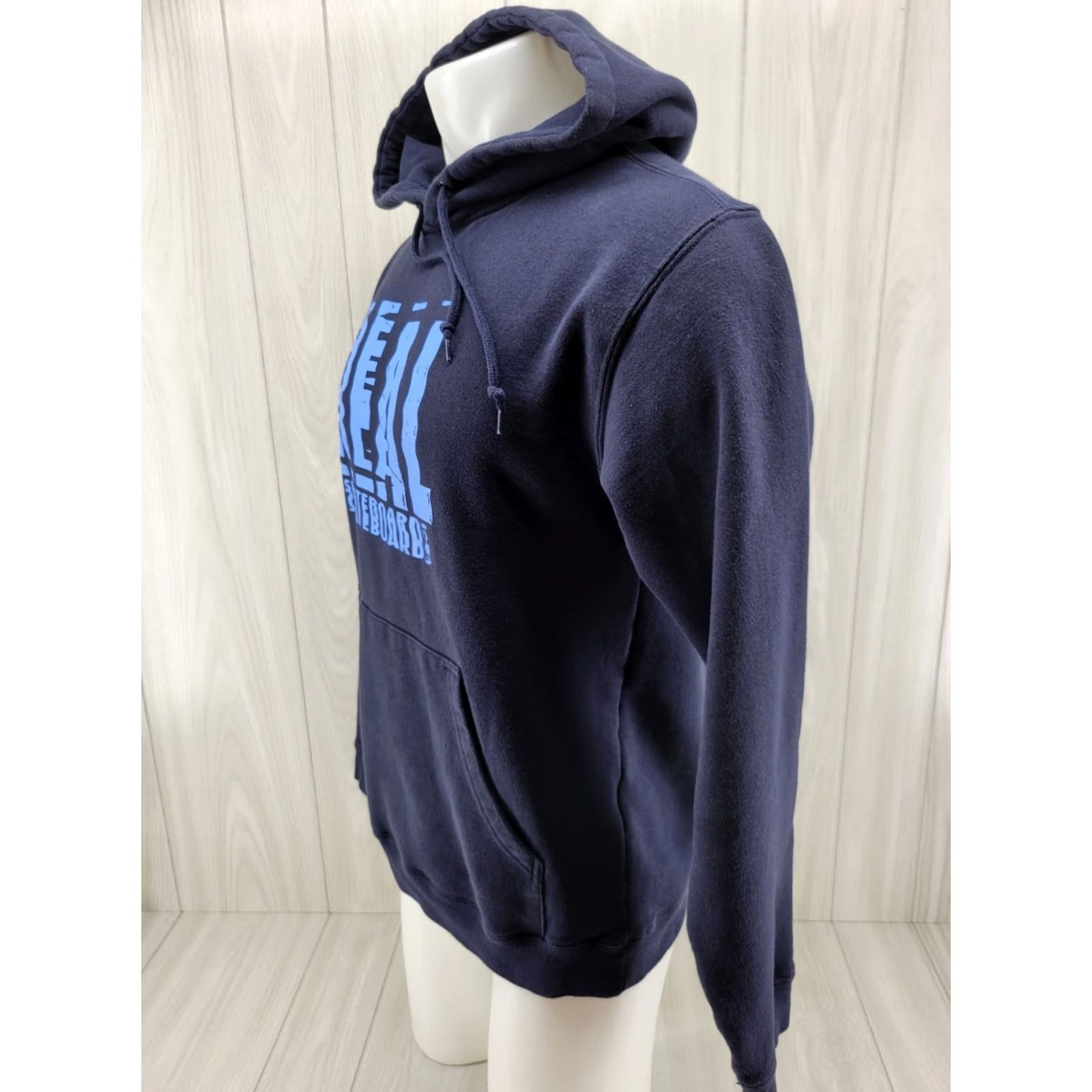 Girl Skateboards REAL SKATEBOARDS Hoodie Distressed Pullover SCANNER Navy Blue Size Medium Mens Size US S / EU 44-46 / 1 - 6 Thumbnail