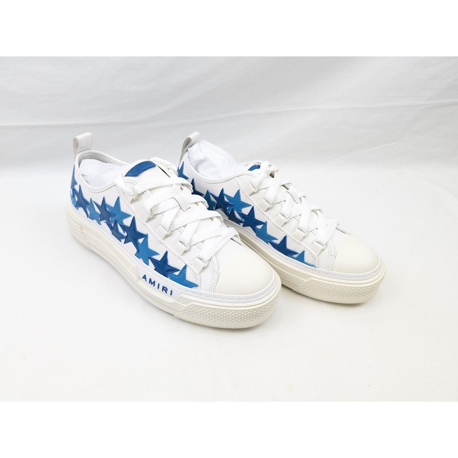 Amiri o1rshd1 Stars Court Low-Top Sneakers in Blue Size US 11 / EU 44 - 13 Thumbnail