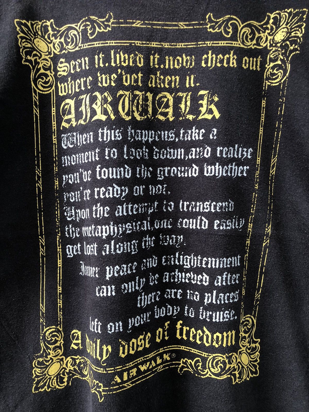 Affliction 🔥Vintage🔥Y2K Airwalk Poem Gothic Tshirts Size US L / EU 52-54 / 3 - 6 Thumbnail