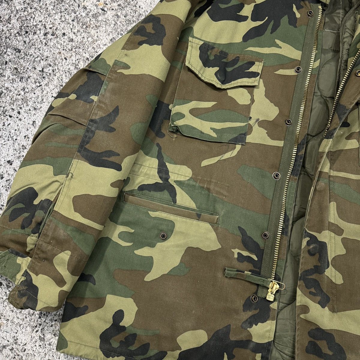 Vintage Vintage Heavyweight Camo Parka Jacket ERD Grunge Chrome Size US L / EU 52-54 / 3 - 13 Thumbnail