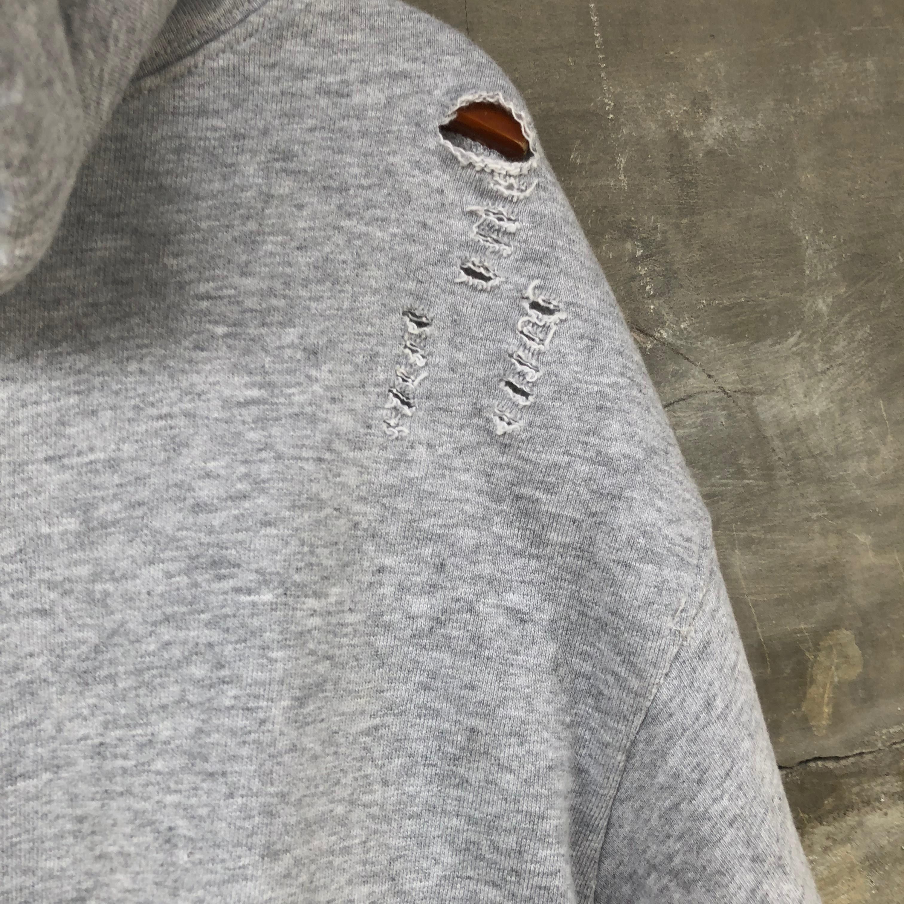 Maison MIHARA YASUHIRO Mihara Yasuhiro Distressed Assymetrical Hoodie Size US S / EU 44-46 / 1 - 5 Thumbnail
