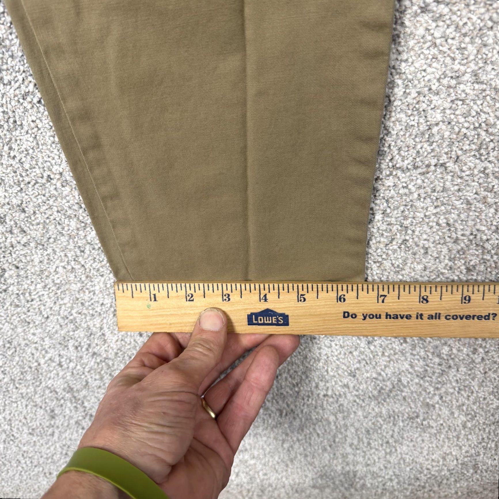 Banana Republic Banana Republic Lived-In Chino Pants Mens 33x32 Brown Skinny Fit Khaki Preppy Size US 33 - 3 Thumbnail