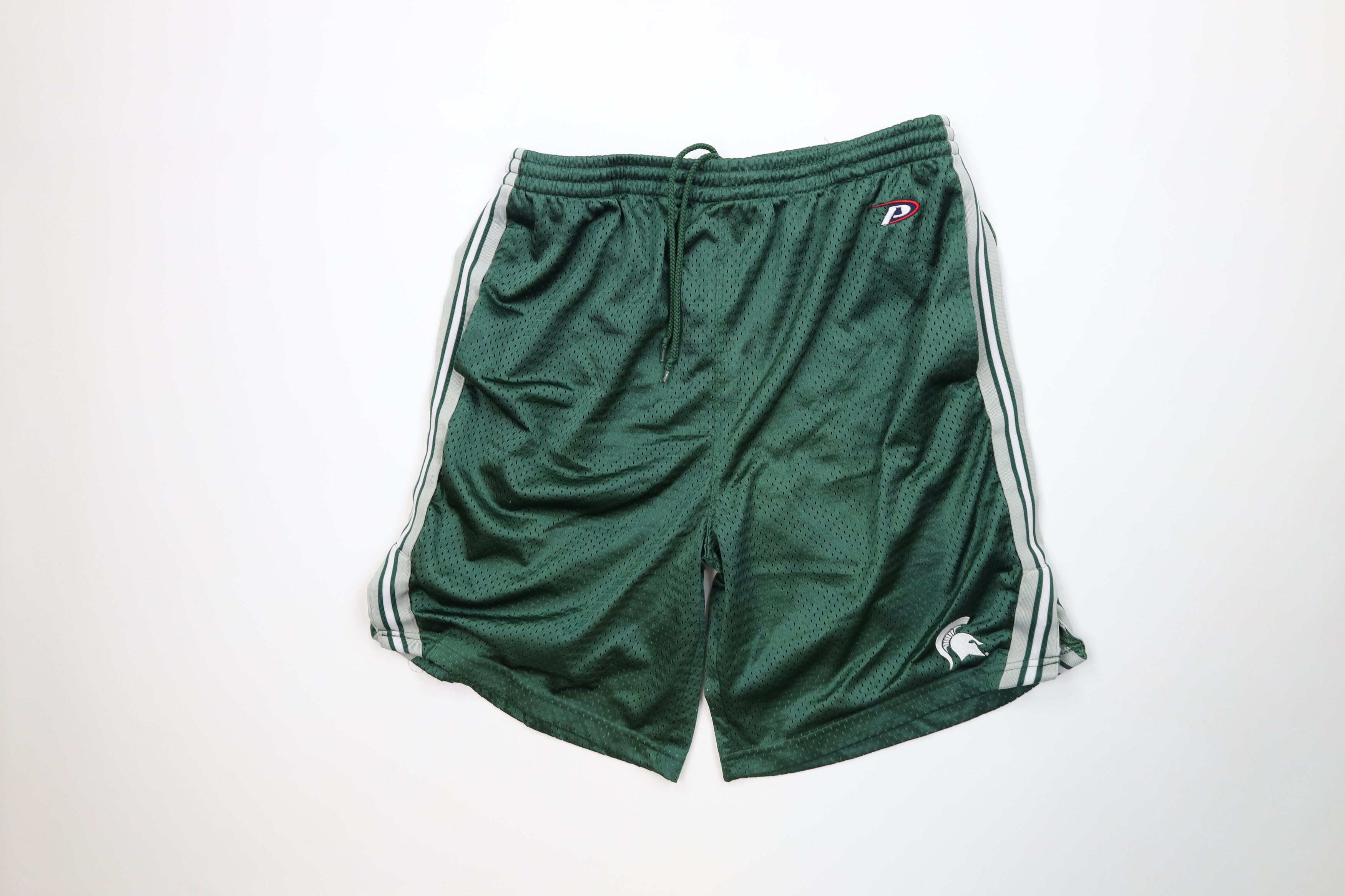 Vintage Vintage Michigan State University Mesh Basketball Shorts Size US 34 / EU 50 - 1 Thumbnail