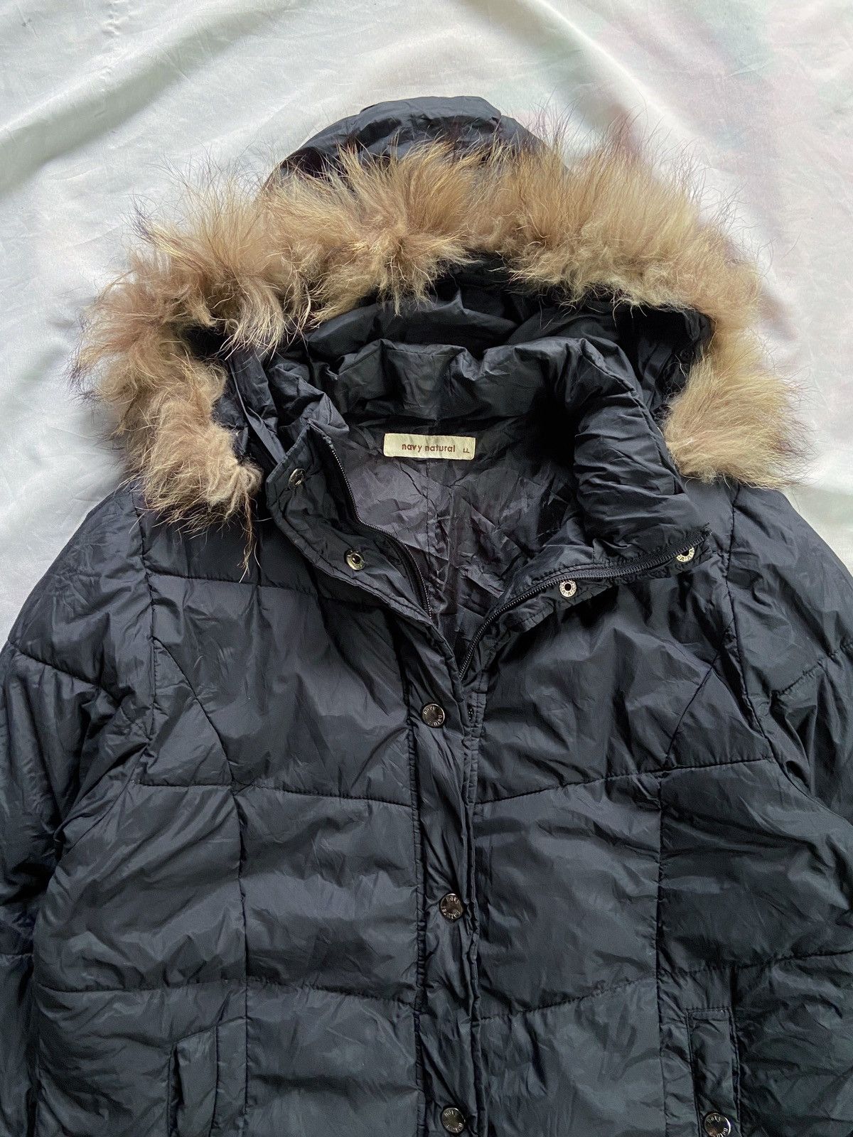 Isamu Katayama Backlash JAPANESE NAVY NATURAL PUFFER DOWN FUR JACKET Size US M / EU 48-50 / 2 - 7 Thumbnail