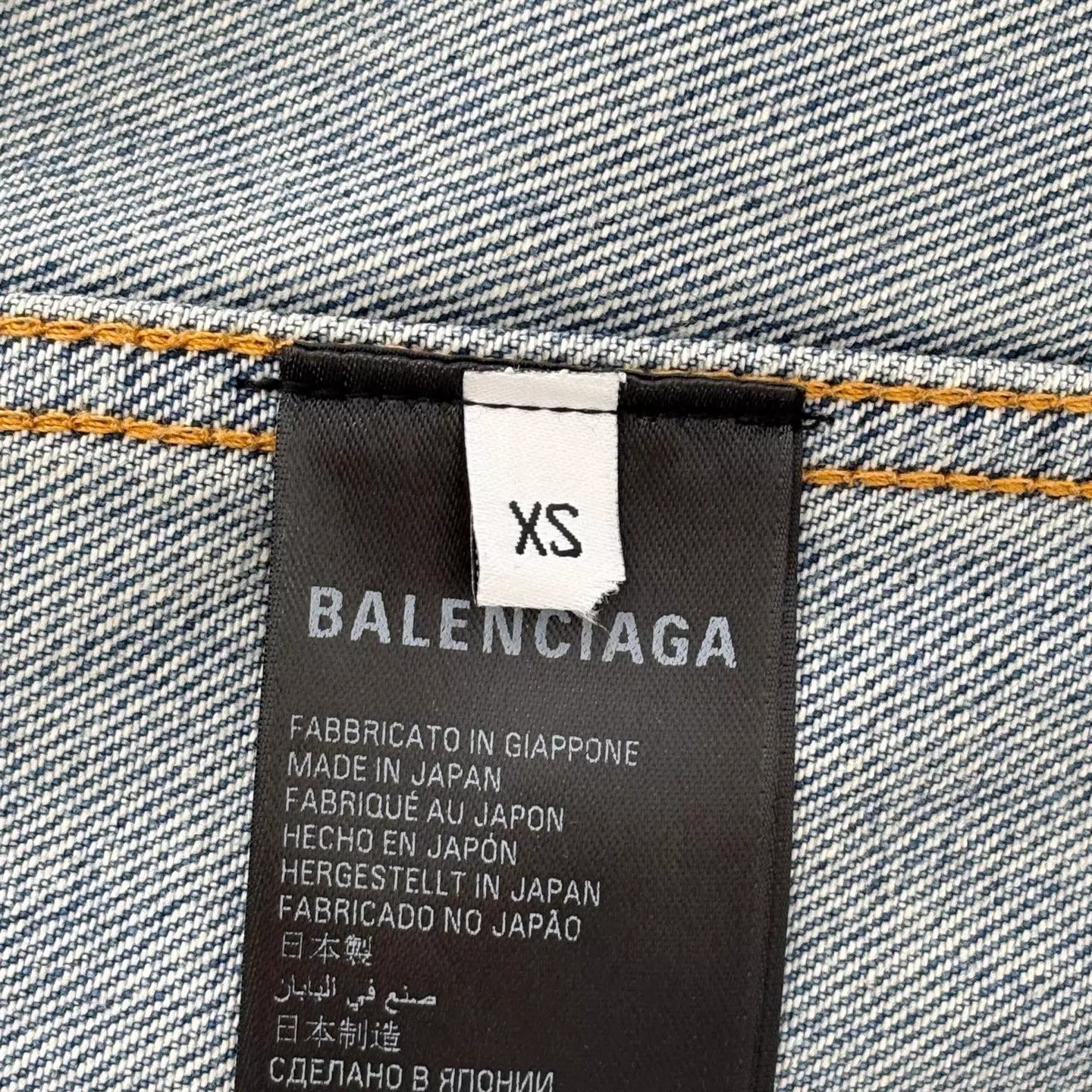 Balenciaga Balenciaga BLCG BB Graffiti Logo Blue Denim Jacket XS BNWT Size US XS / EU 42 / 0 - 4 Thumbnail