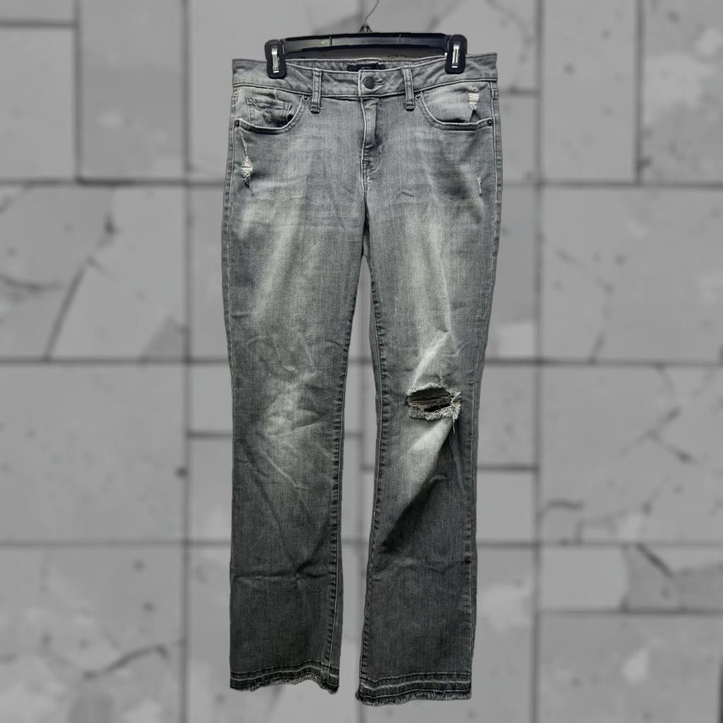 Lucky Brand Lucky Brand Gray Distressed Bootcut Jeans Womens Size 6/28 Size 28" / US 6 / IT 42 - 1 Thumbnail
