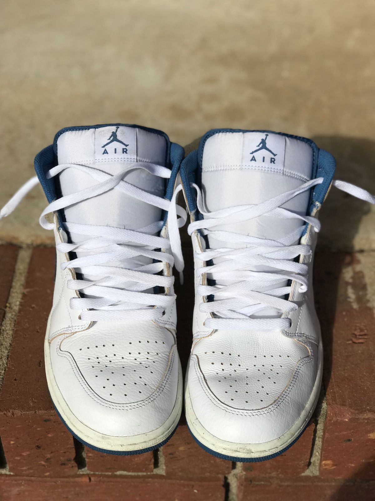 Jordan Brand Air Jordan 1 Mid Industrial Blue Size 11 Size US 11 / EU 44 - 3 Thumbnail