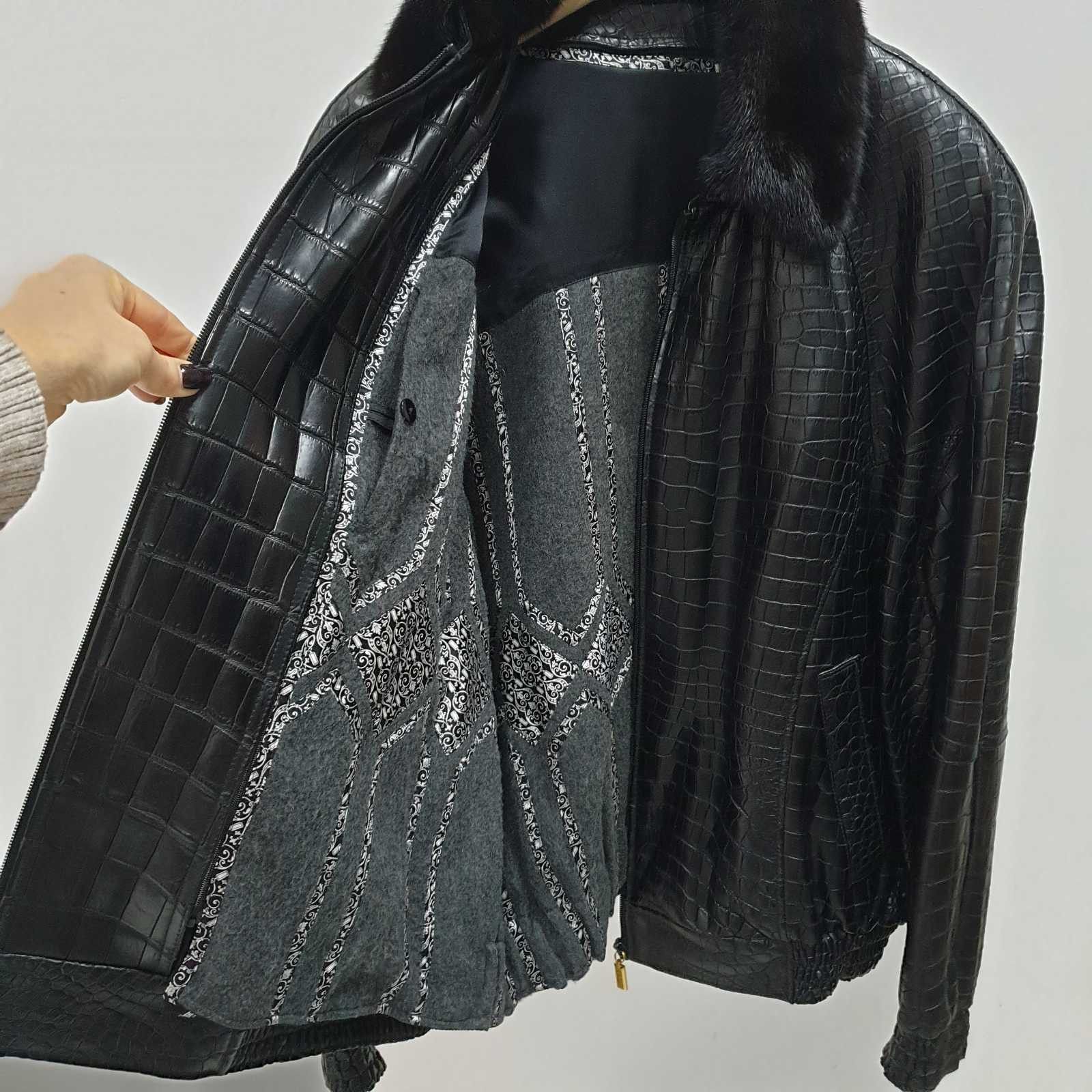 Zilli Zilli croco leather jscket Size US XXL / EU 58 / 5 - 8 Thumbnail
