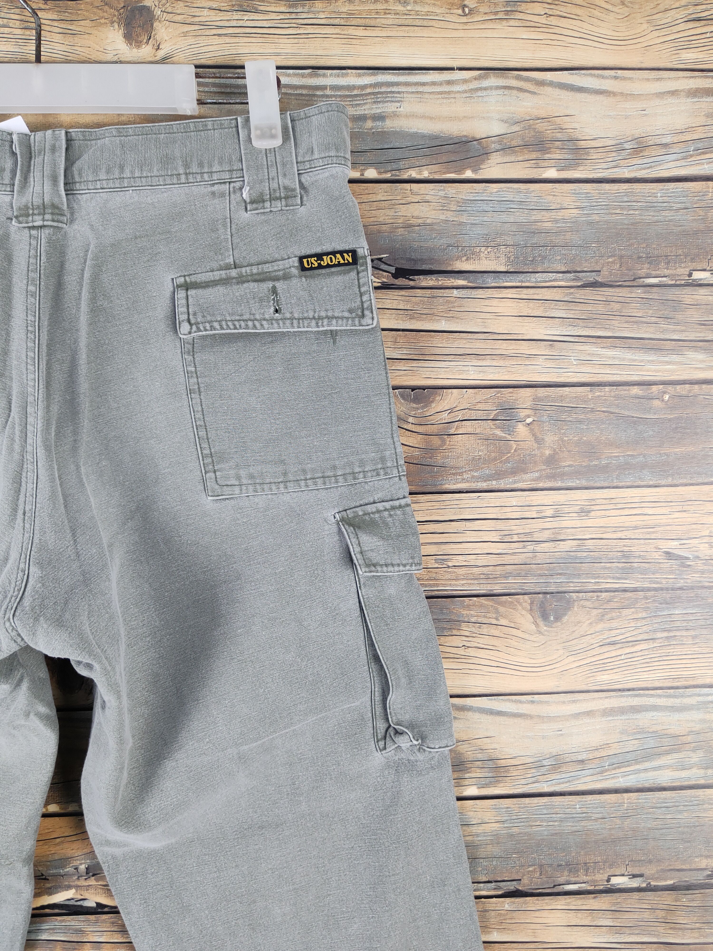 Japanese Brand US Joan Green Faded Multipocket Tactical Cargo Pants #W2103 Size US 32 / EU 48 - 11 Thumbnail