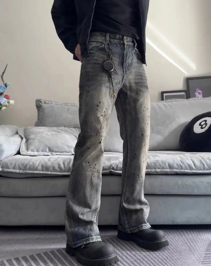Designer × Japanese Brand Faded blue y2k skate hiphop utility baggy jeans Size US 32 / EU 48 - 2 Thumbnail