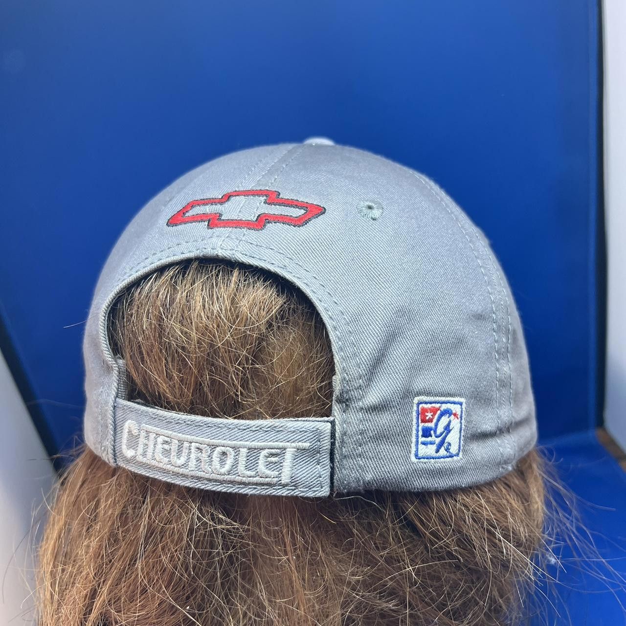 Designer Chevrolet Racing Adjustable Cap - Gray Vintage Size ONE SIZE - 5 Thumbnail