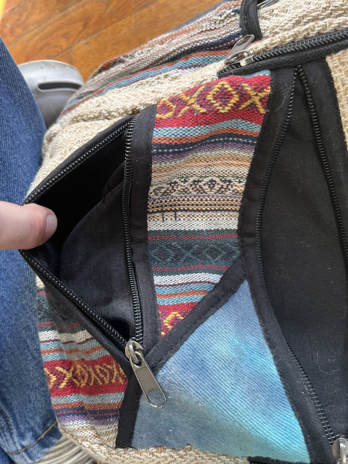 Other Himalayan Hemp backpack with carry pouch Size ONE SIZE - 8 Thumbnail