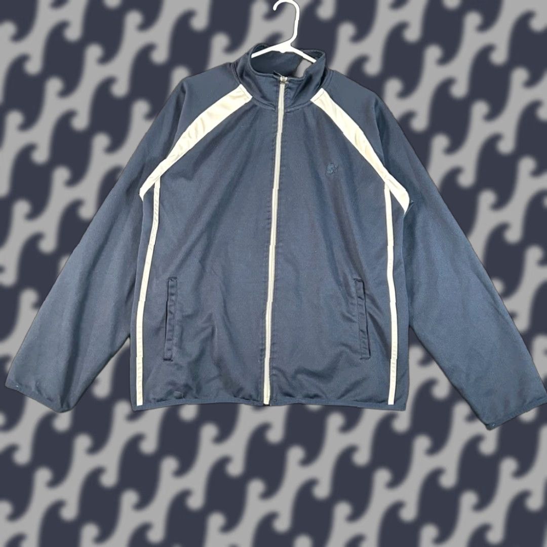 Starter VINTAGE Starter Full Zip Blue/White Collared Track Jacket Mens Size Large Size US L / EU 52-54 / 3 - 1 Thumbnail